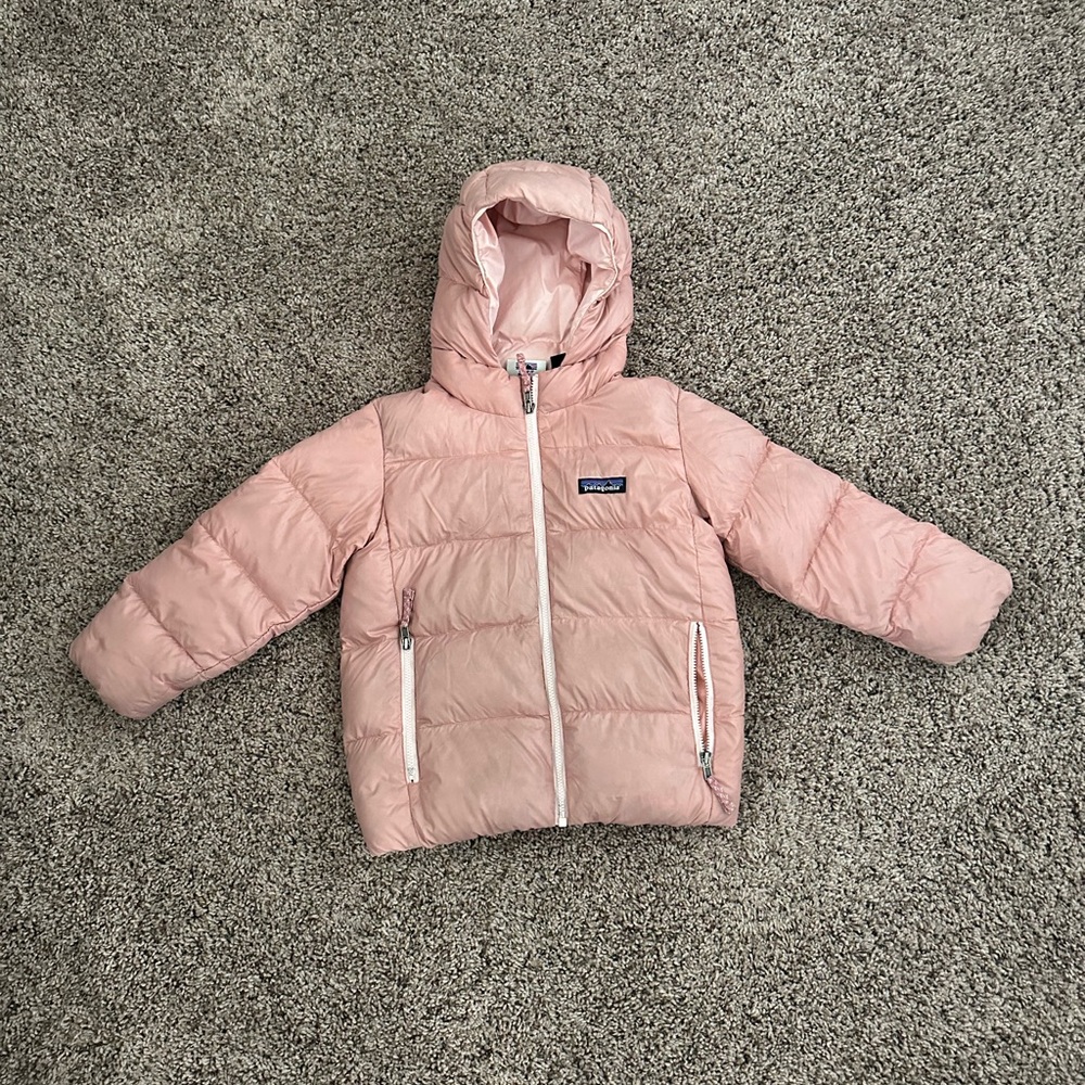 Patagonia Light Pink Puffer Coat